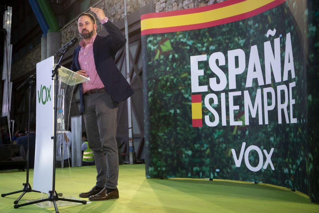 El presidente de Vox, Santiago Abascal