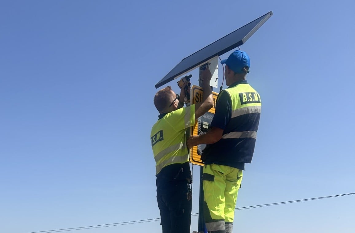Instalación de radares informadores de velocidad en Talavera de la Reina