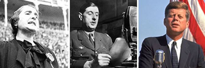 La Pasionaria, Charles De Gaulle y John F. Kennedy
