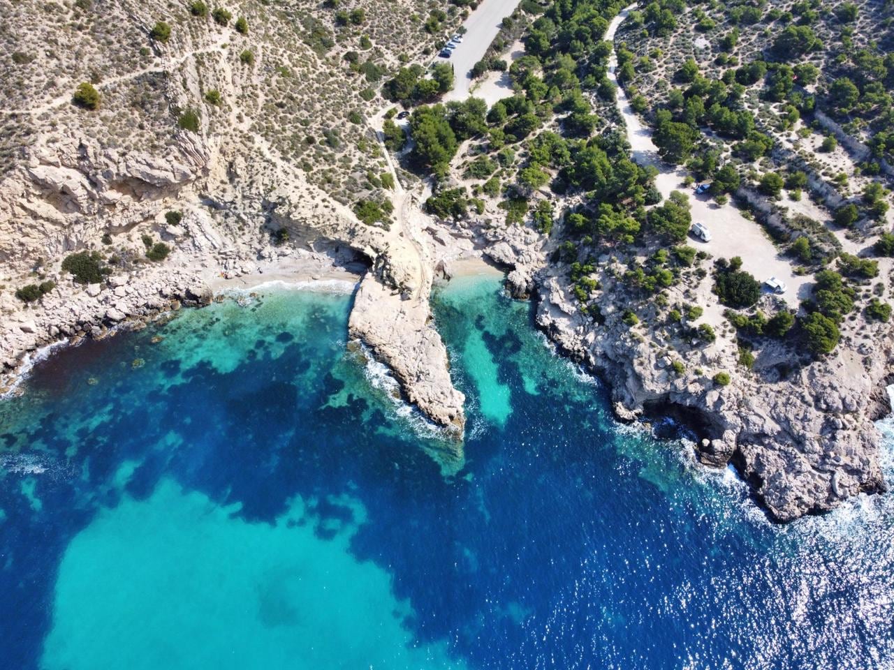 Imagen aérea del Racó de Conill / Turismo La Vila