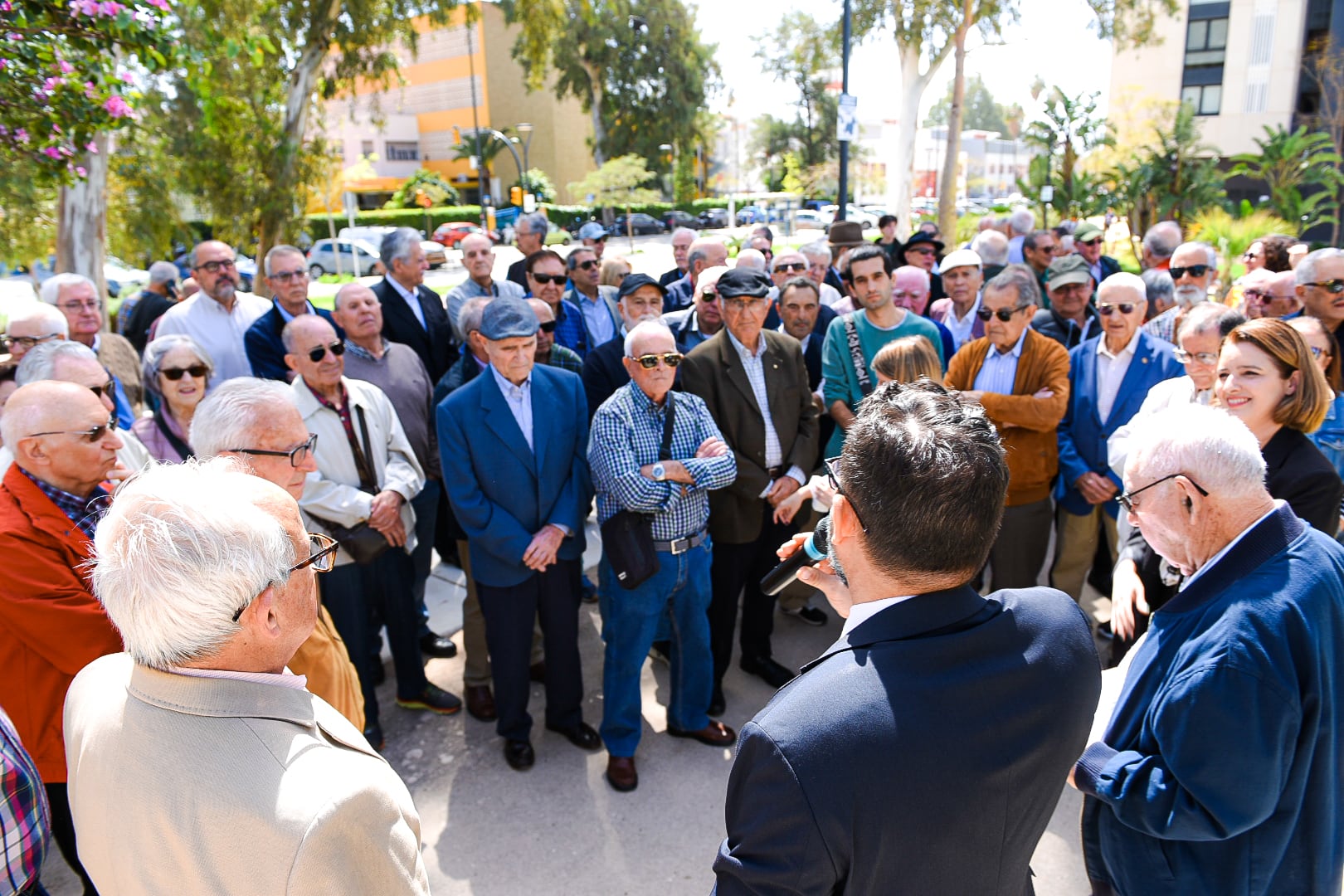 Momento del homenaje