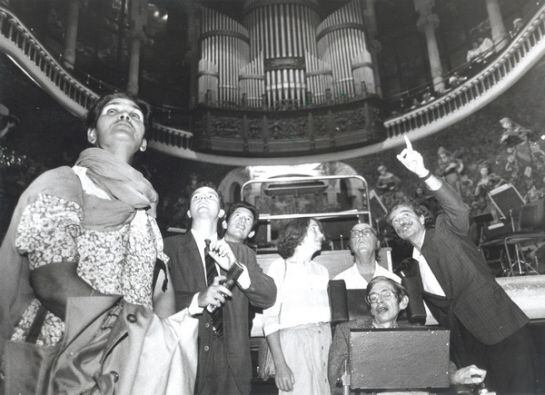 Stephen Hawking visita el Palau de la Música