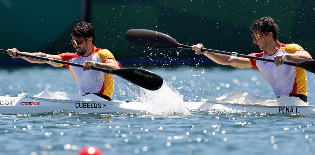 Paco Cubelos e Iñigo Peña, durante la semifinal de este jueves