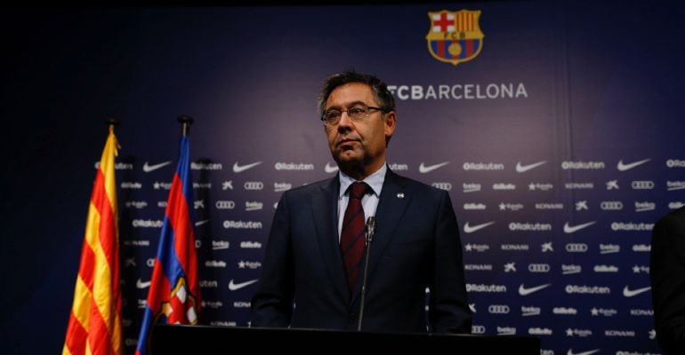 Josep María Bartomeu, durante un acto oficial