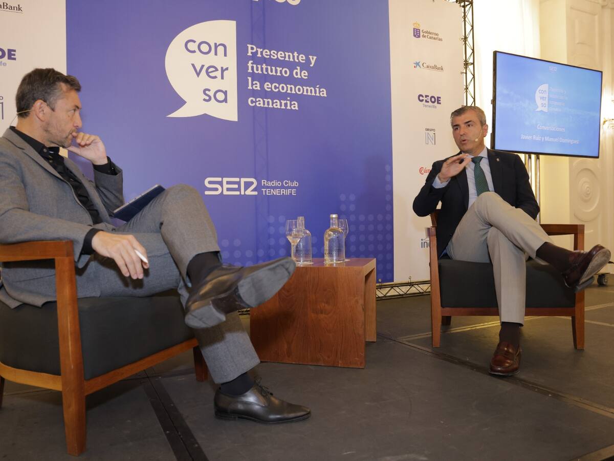 Javier Ruiz y Manuel Domínguez analizan el futuro de la economía canaria