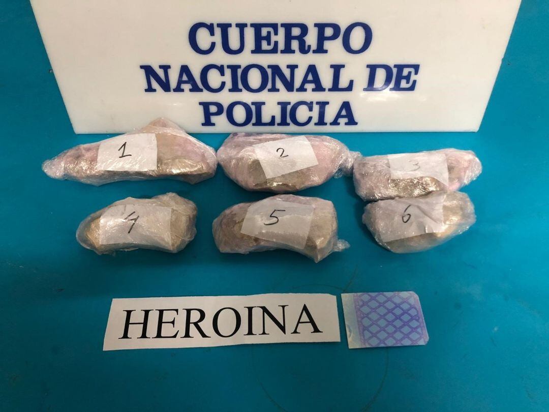 Droga requisada por los agentes en las dos operaciones ejecutadas con éxito.