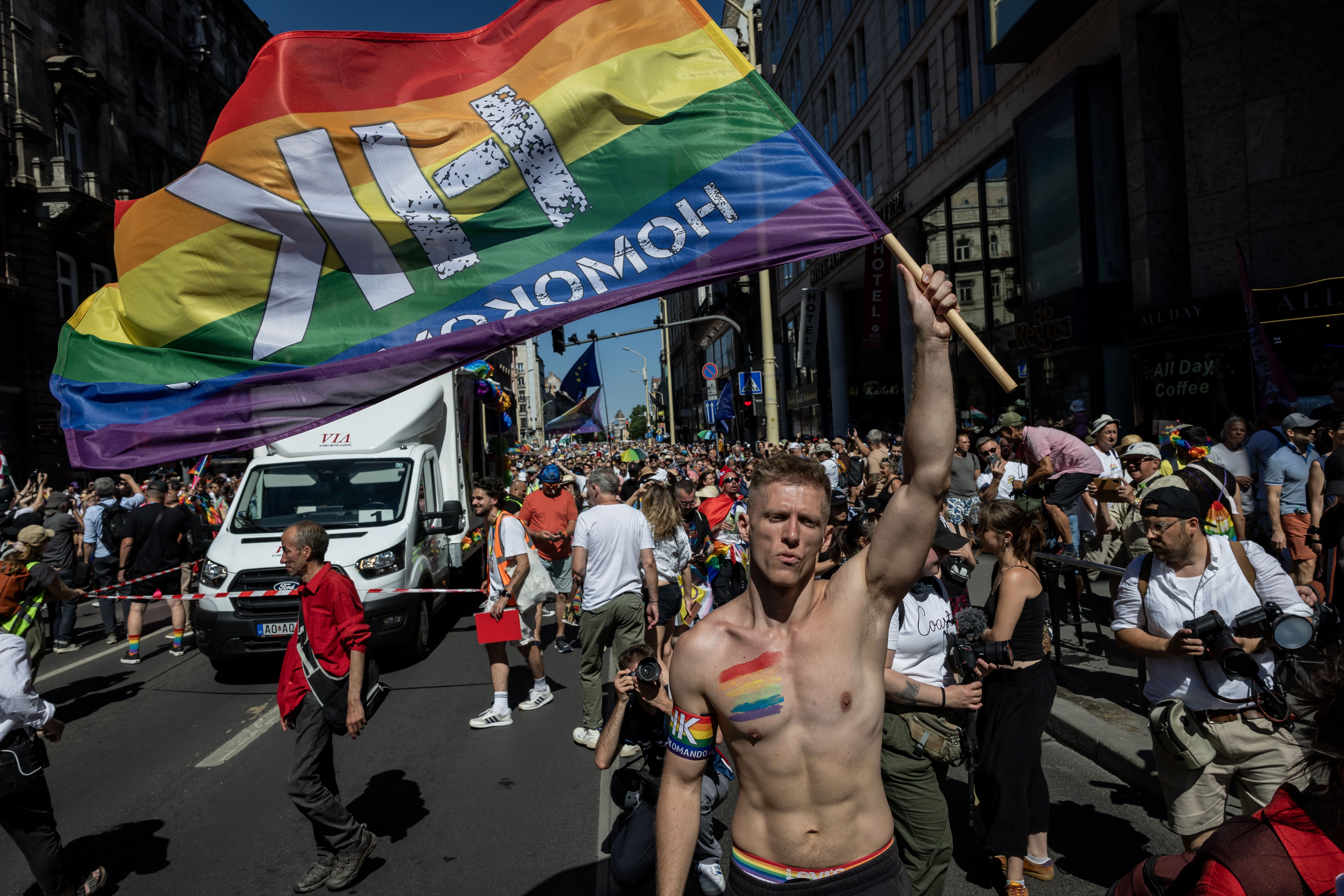 Participantes en el Orgullo de Budapest del pasado año