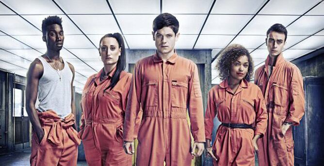 Curtis, Kelly, Simon, Alisha y Rudy, protagonistas de la tercera temporada de 'Misfits'