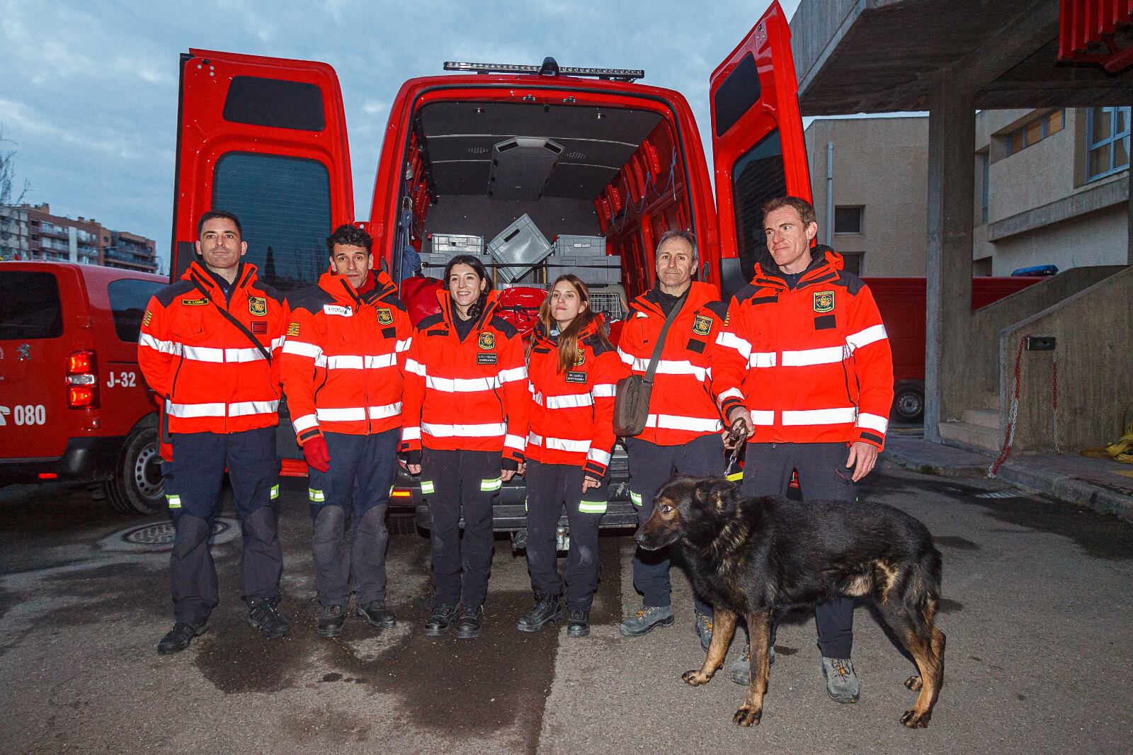 Bomberos del Ayuntamiento de Zaragoza, de camino al terremoto de Turquía y Siria