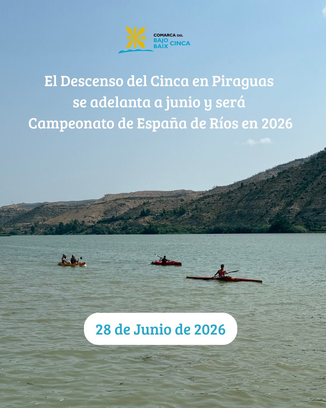 La organización ha adelantado la celebración del Descenso del Cinca a junio