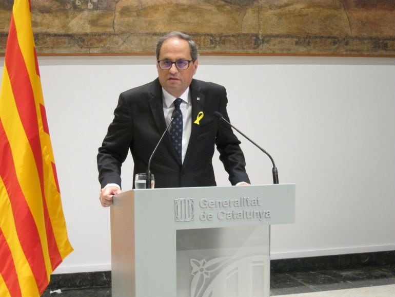 El presidente de la Generalitat, Quim Torra