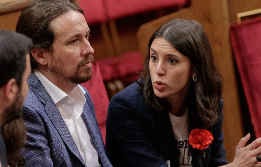 Pablo Iglesias e Irene Montero.