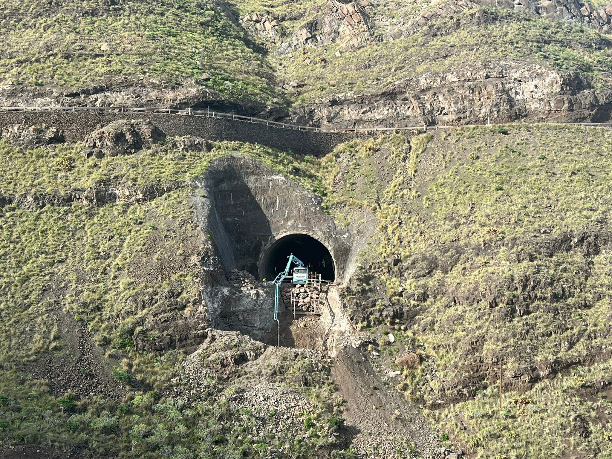 Así avanza la construcción de uno de los túneles que conectará con el viaducto La Palma