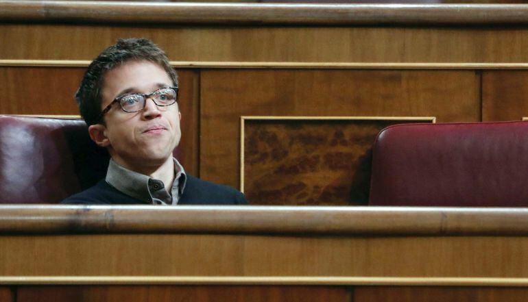 Íñigo Errejón, en el Congreso de los Diputados