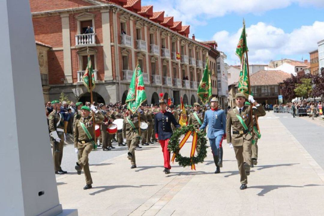 Jura de bandera en Aguilar de Campoo (Palencia)