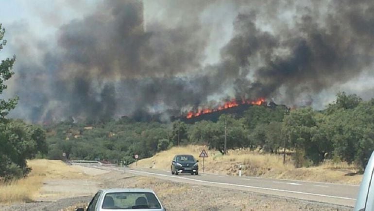 Incendio de la SIerra de Lújar en julio de 2015