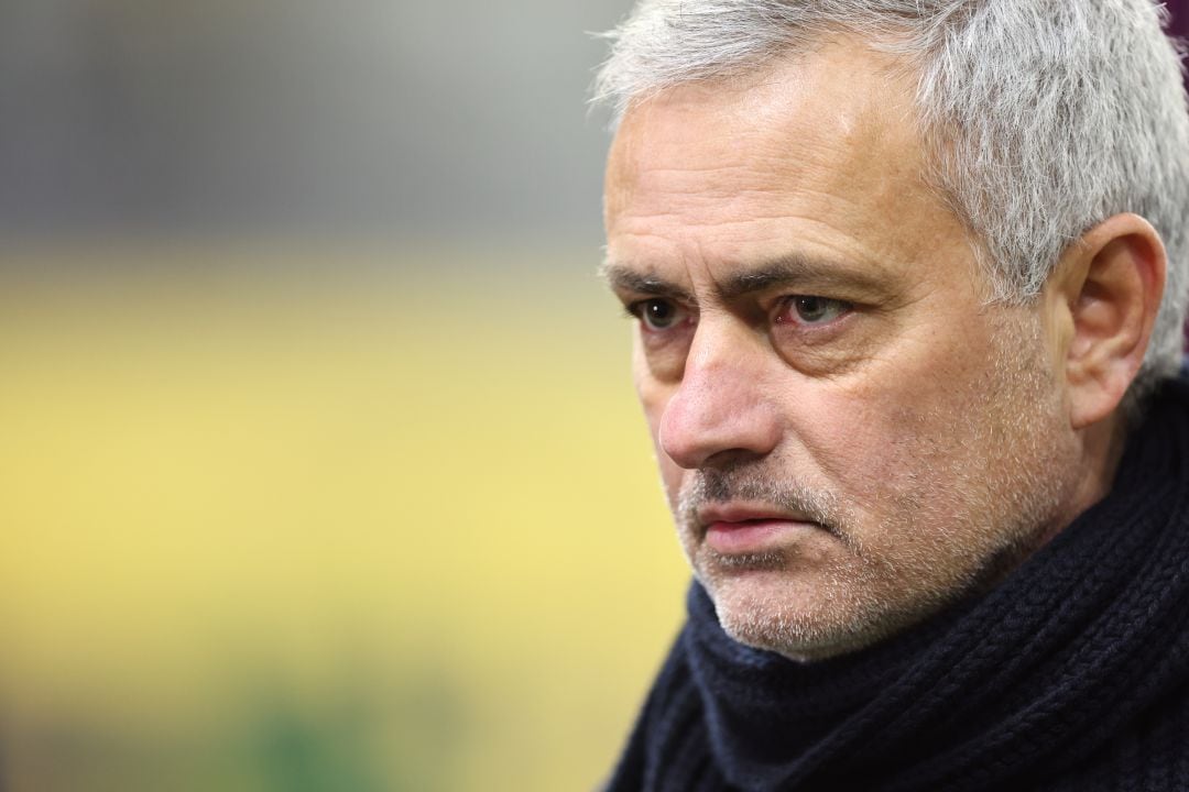 Mourinho, durante un partido del Tottenham contra el Wolverhampton. 