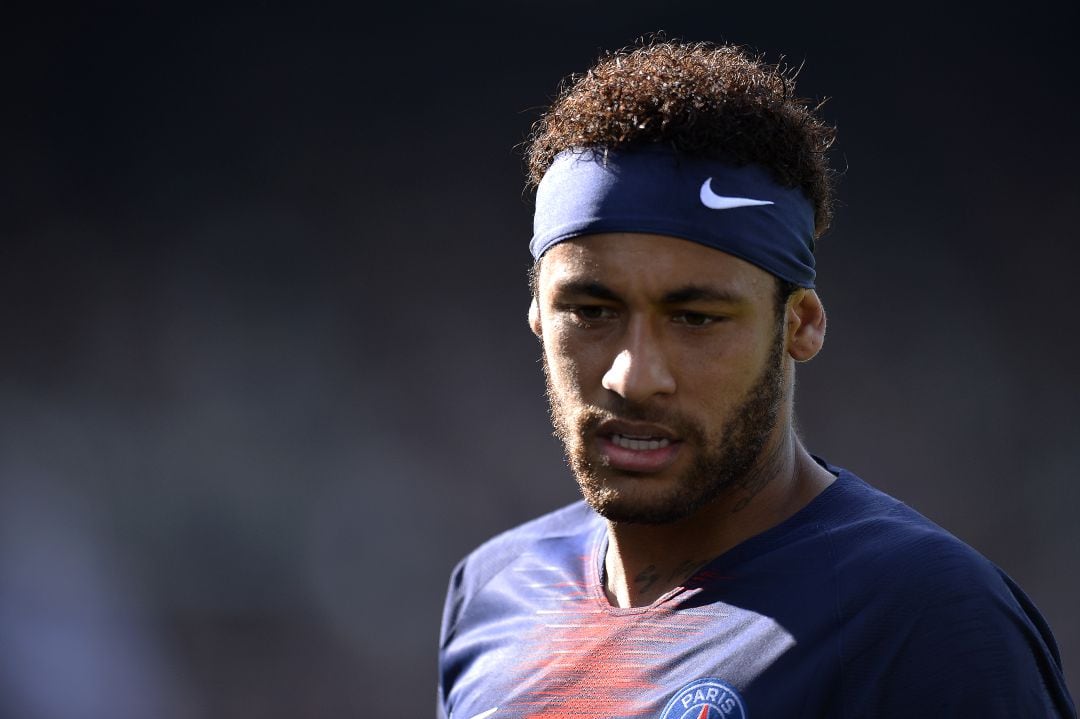 Neymar, durante un partido con el PSG