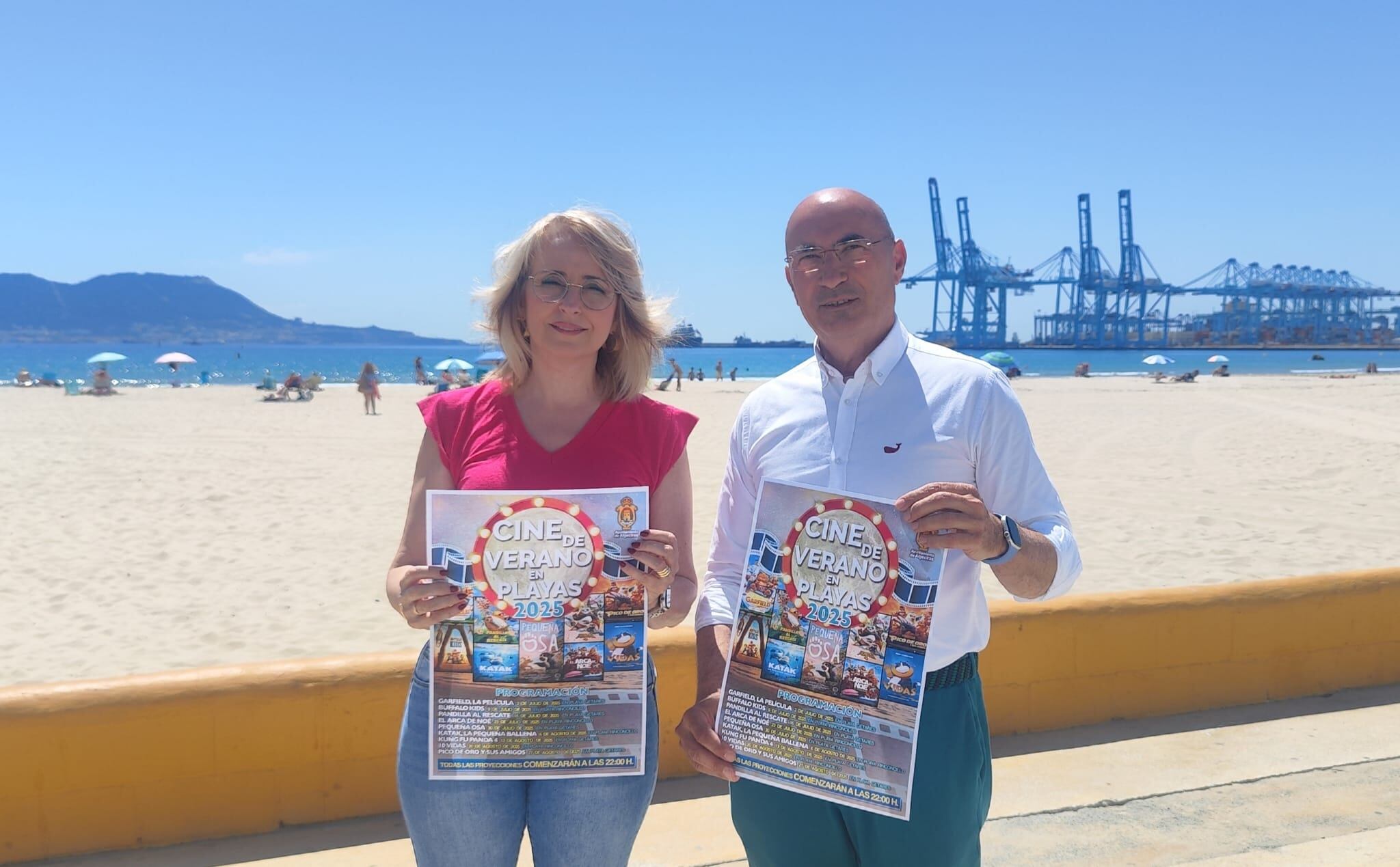 Presentación del cine en las playas 2025