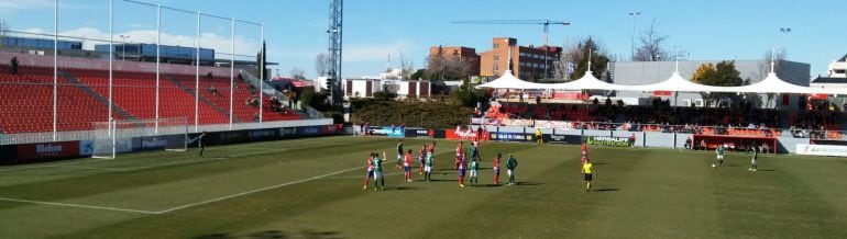 Imagen del partido de este domingo en el Cerro del Espino