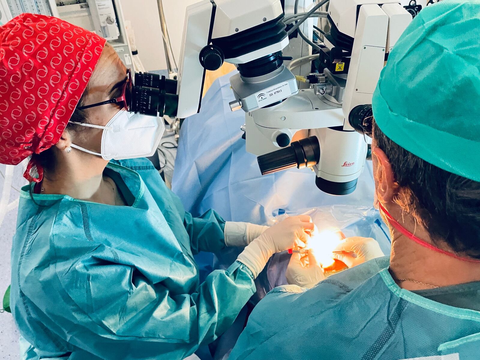 Intervención de glaucoma.