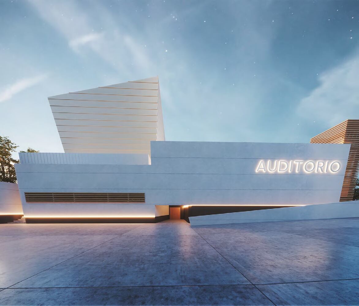 Imagen del diseño del futuro auditorio de Paracuellos de Jarama