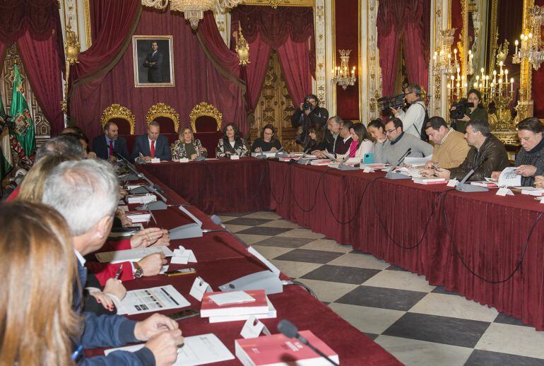 Imagen de la Mesa de Alcaldías celebrada este jueves en Diputación 