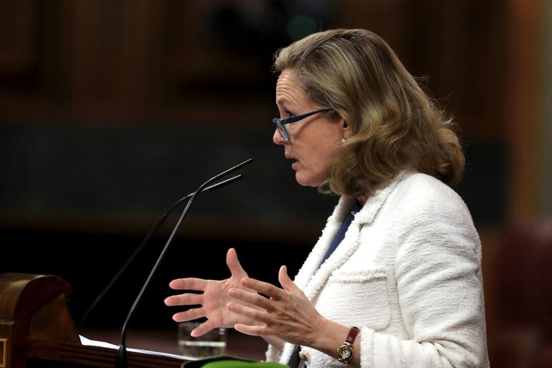 La vicepresidenta de Asuntos Económicos, Nadia Calviño