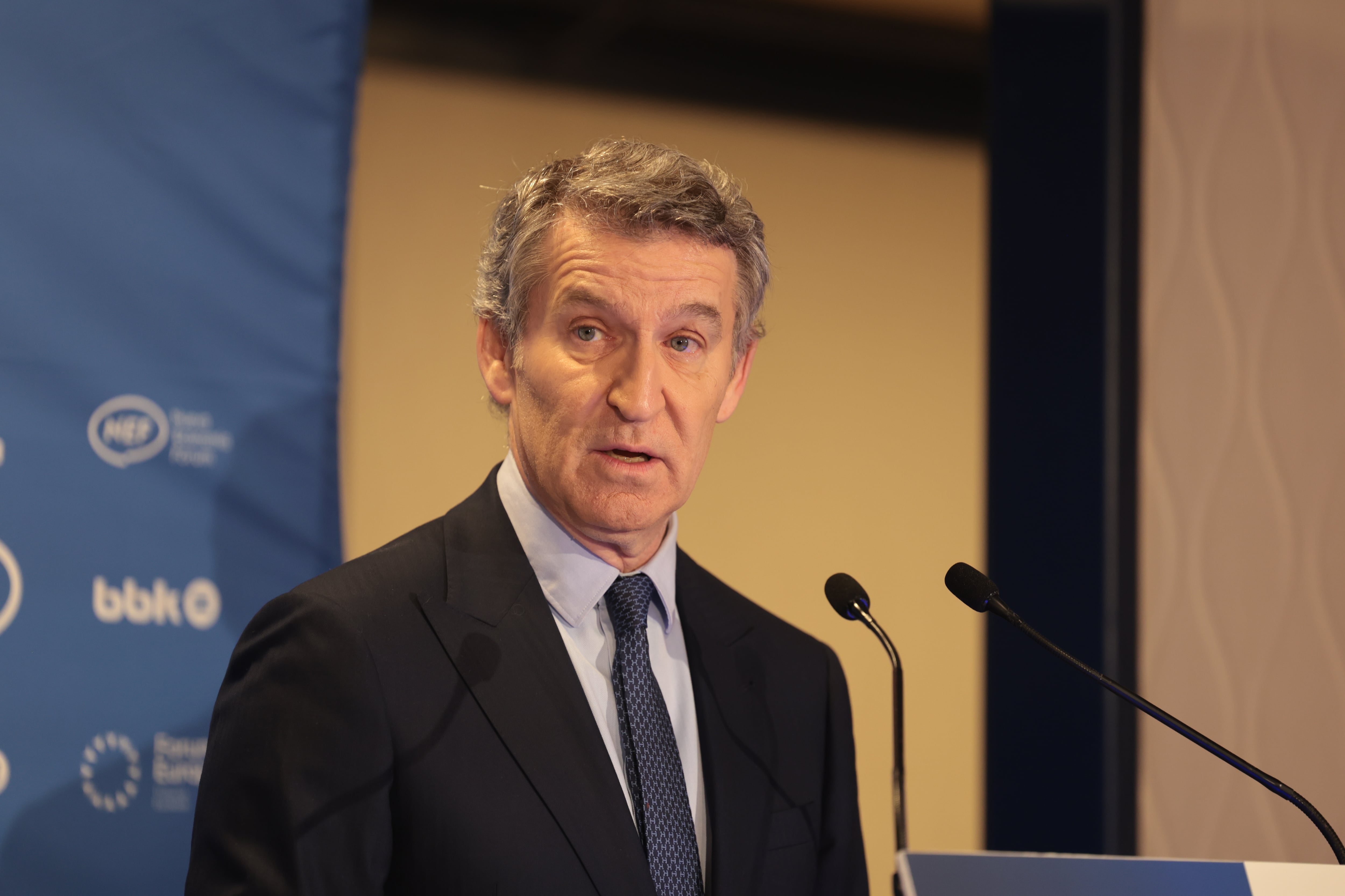 El presidente del Partido Popular, Alberto Núñez Feijóo