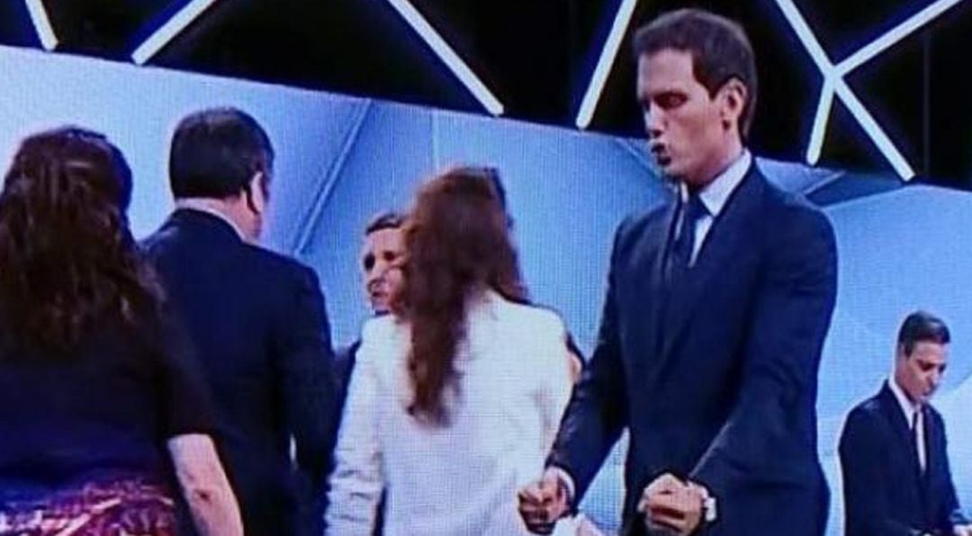 Albert Rivera tras el debate.