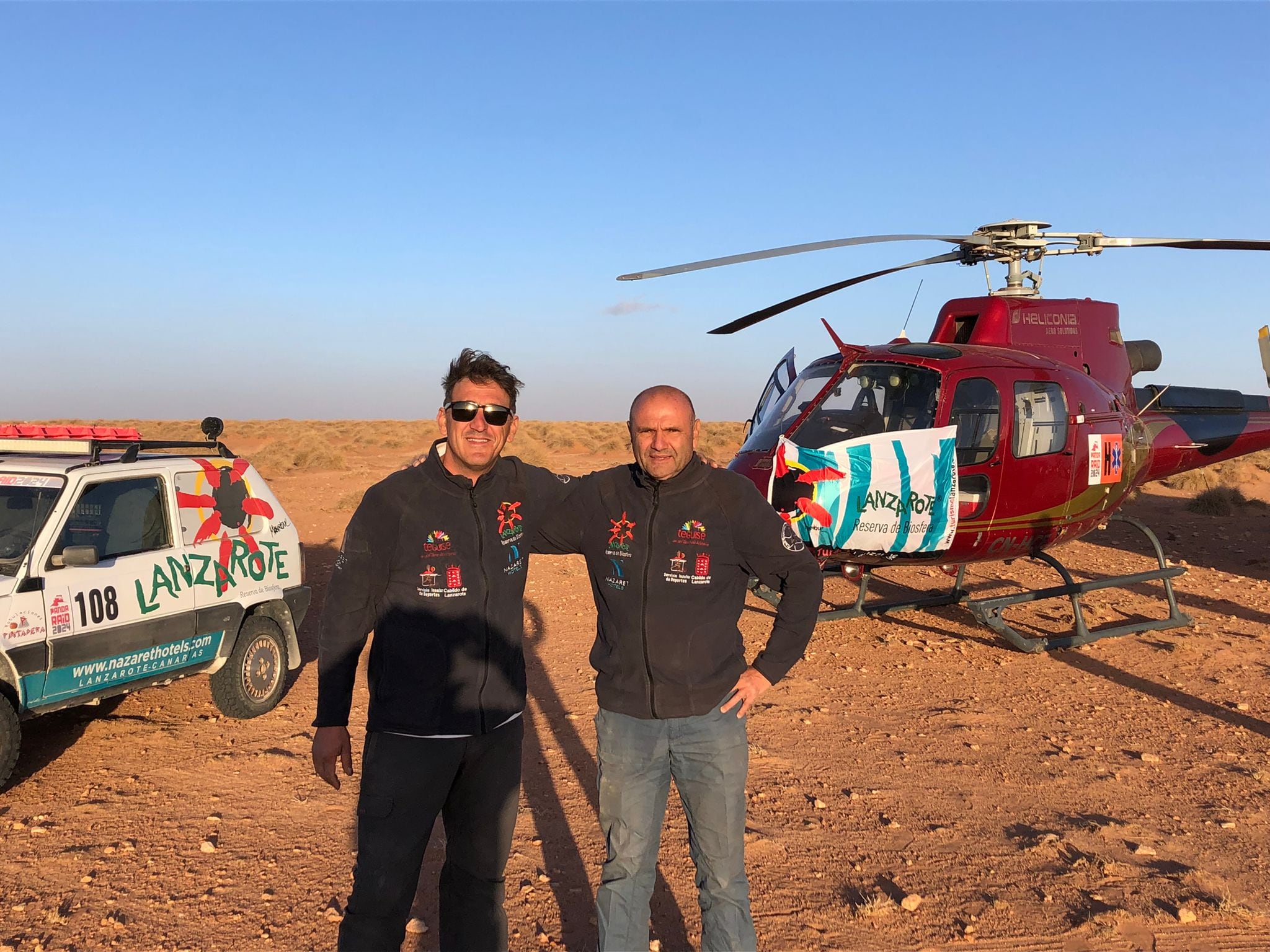 Luis Ferrer y Pedro Padrón en la XVI Panda Raid de Marruecos.