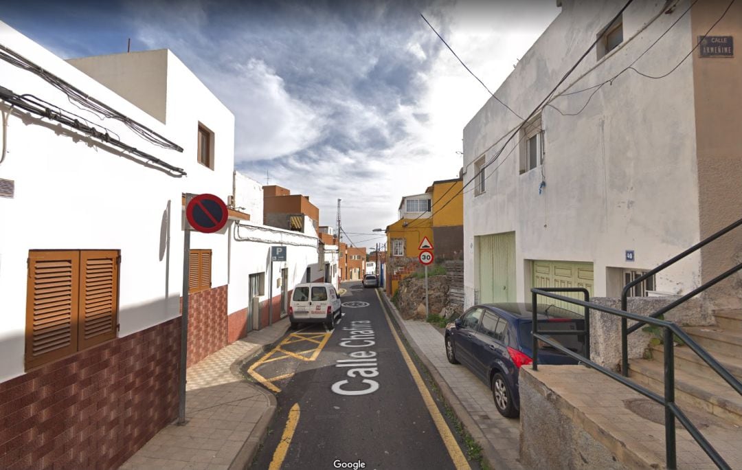 Imagen de Google Street View de la calle Chafira, en el barrio de Las Moraditas de la capital tinerfeña