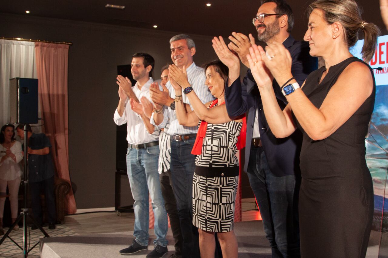 Acto del PSOE en Sonseca con la ministra de Defensa, Margarita Robles