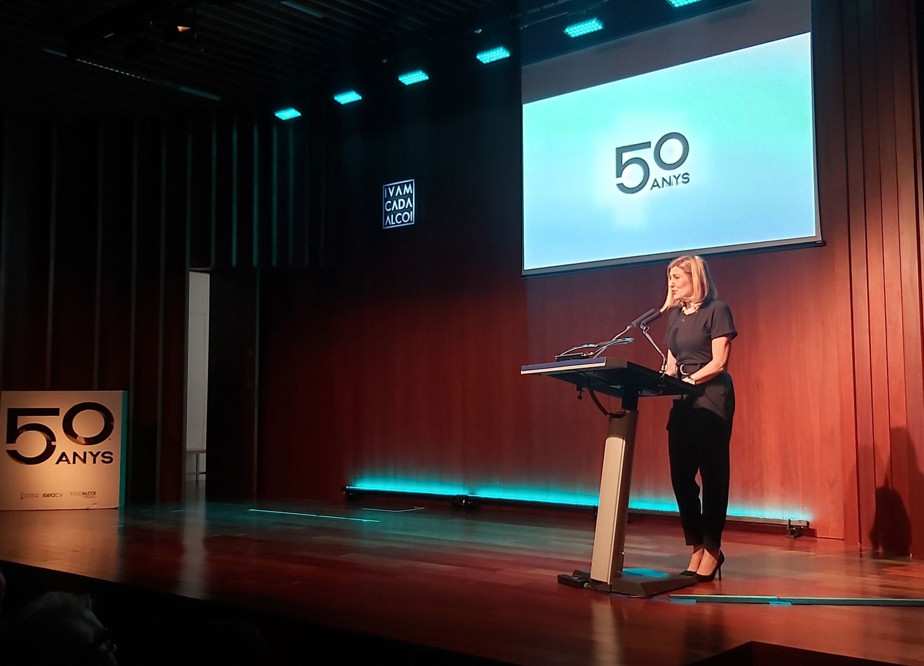 Fanny Lluch, directora del ISEACV, durante su intervención en el acto