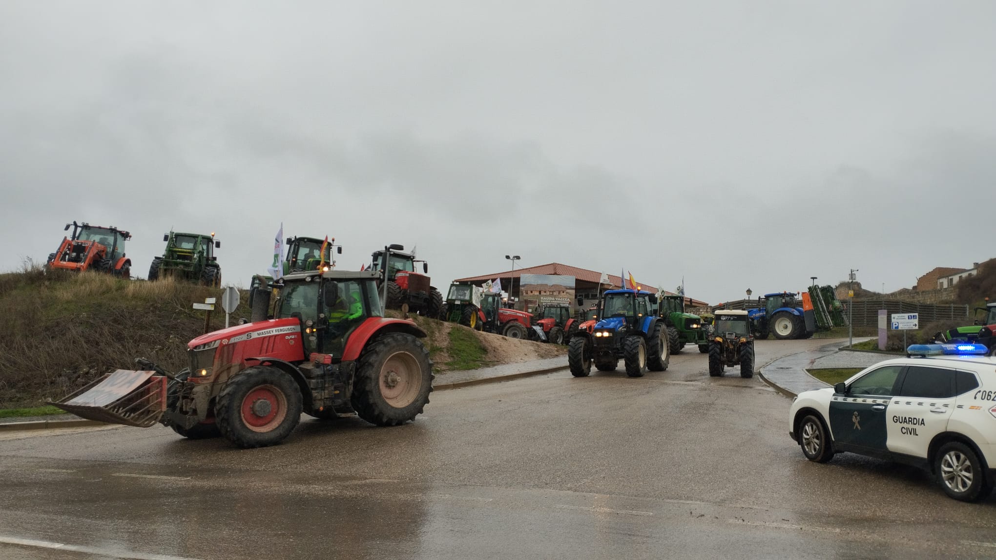 La tractorada arranca desde Roa