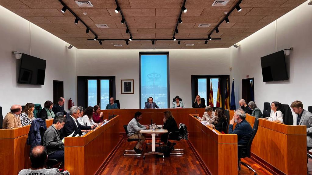 Imagen del pleno del Ayuntamiento de Ibiza