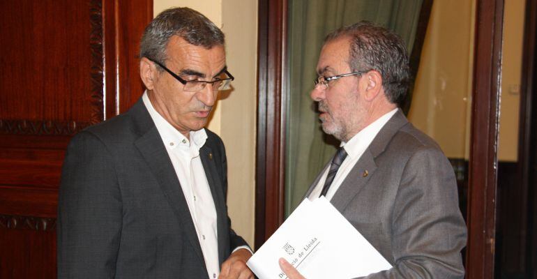 CiU i ERC expliciten en el Ple de la Diputació de Lleida el seu suport a Mas, Ortega i Rigau arran de les imputacions pel 9-N