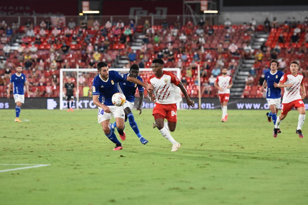 Ramazani en el partido ante el Oviedo. 
