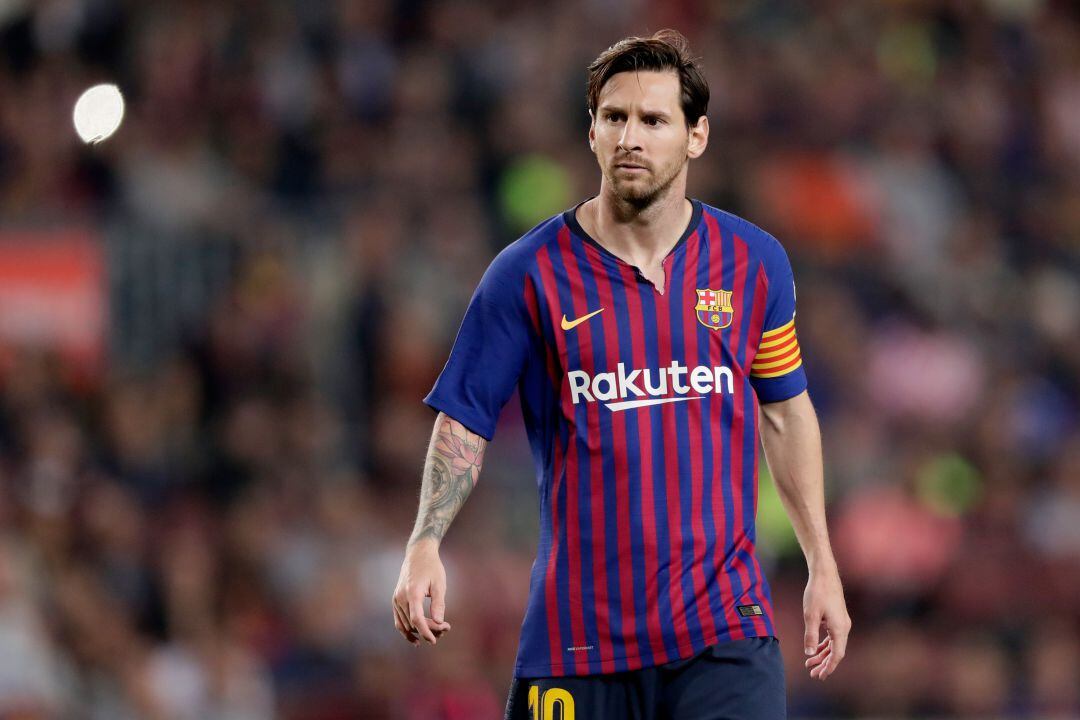 Lionel Messi durant un partit del FC Barcelona