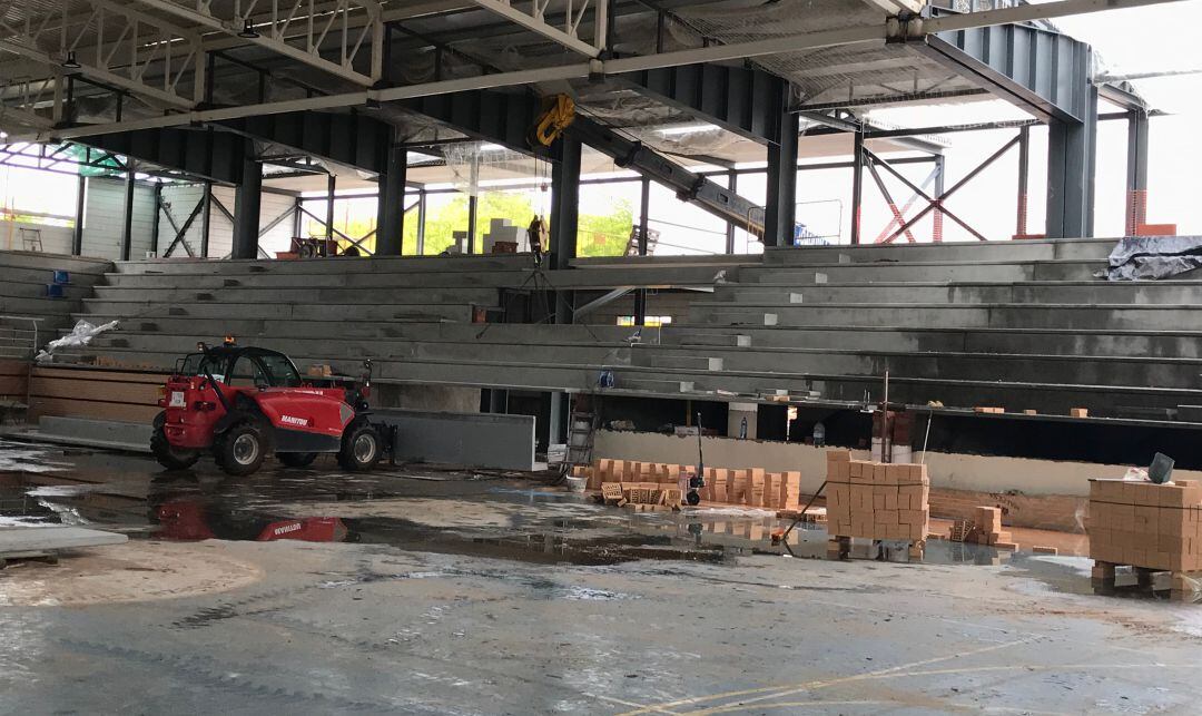 Foto de archivo de las obras de remodelación de Valdepeñas (Ciudad Real)