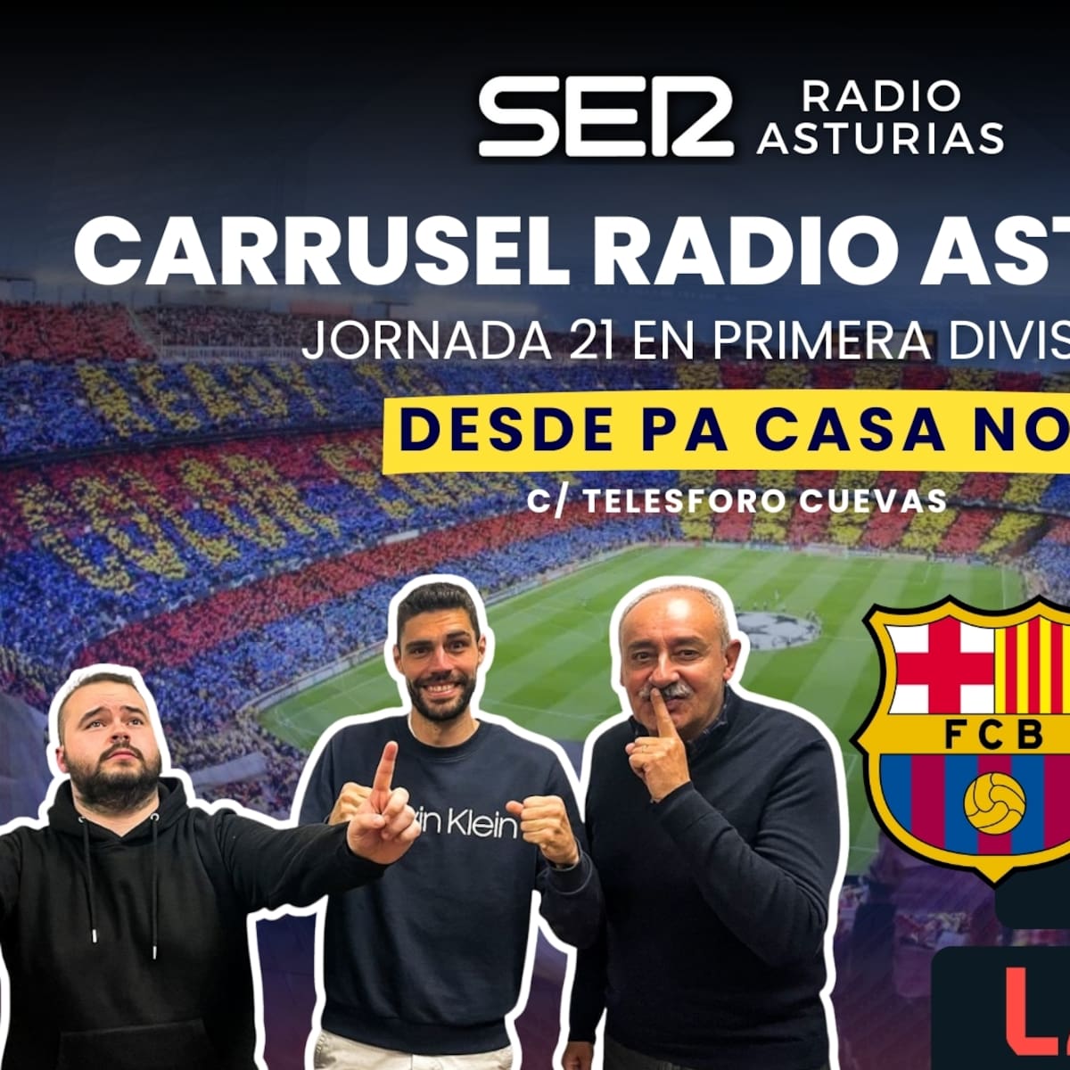 Radio Asturias te cuenta el FC Barcelona - Real Oviedo, en directo, desde Pa Casa No