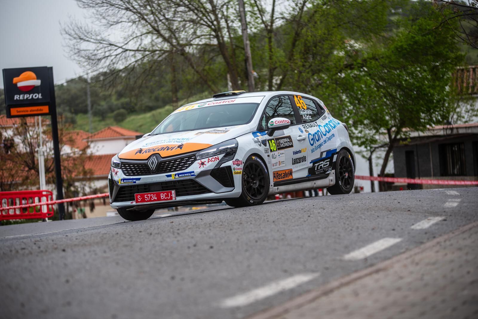 Javier Cañada y Aday Ortiz en el Rally Sierra Morena.