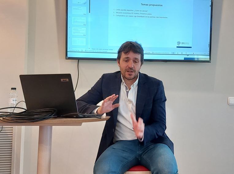 Josete Ortas, director general de la SD Huesca