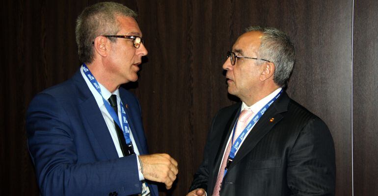 Alejandro Blanco, amb l'alcalde de Tarragona Josep Fèlix Ballesteros, en una imatge d'arxiu.