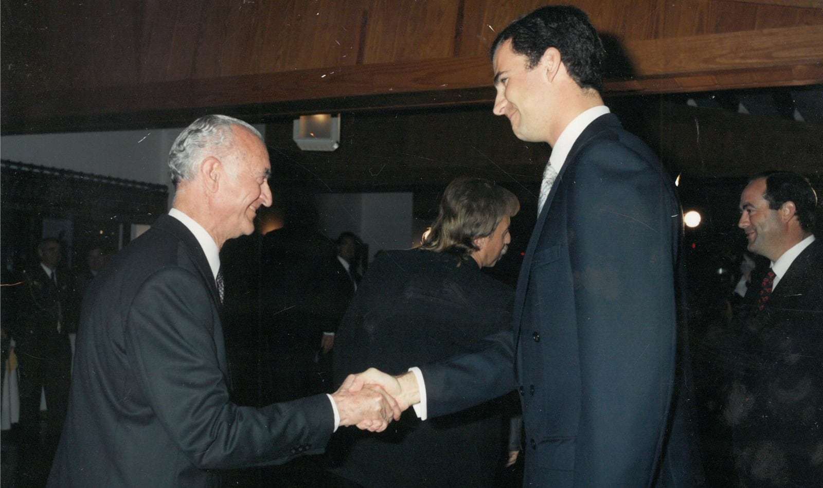 Francisco Marchante, con el entonces Príncipe Felipe