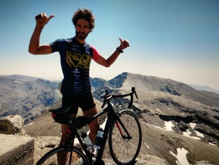 José Juan Luque en la cumbre del Veleta