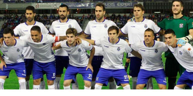 Formación inicial del CD Tenerife ante el Mallorca