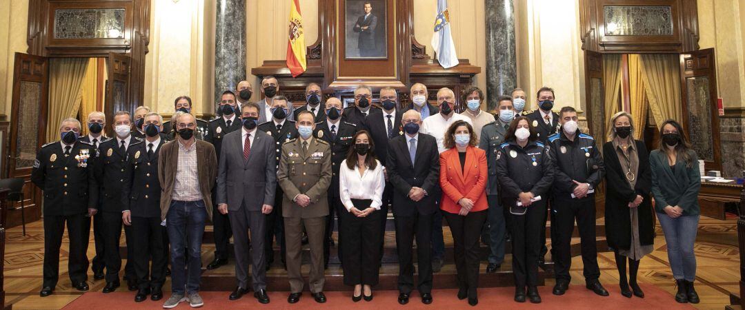 Acto de la Policía Municipal en A Coruña