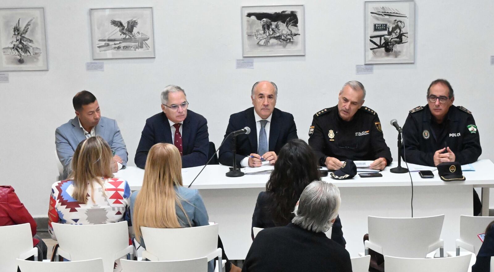 Un momento de la reunión de hoy