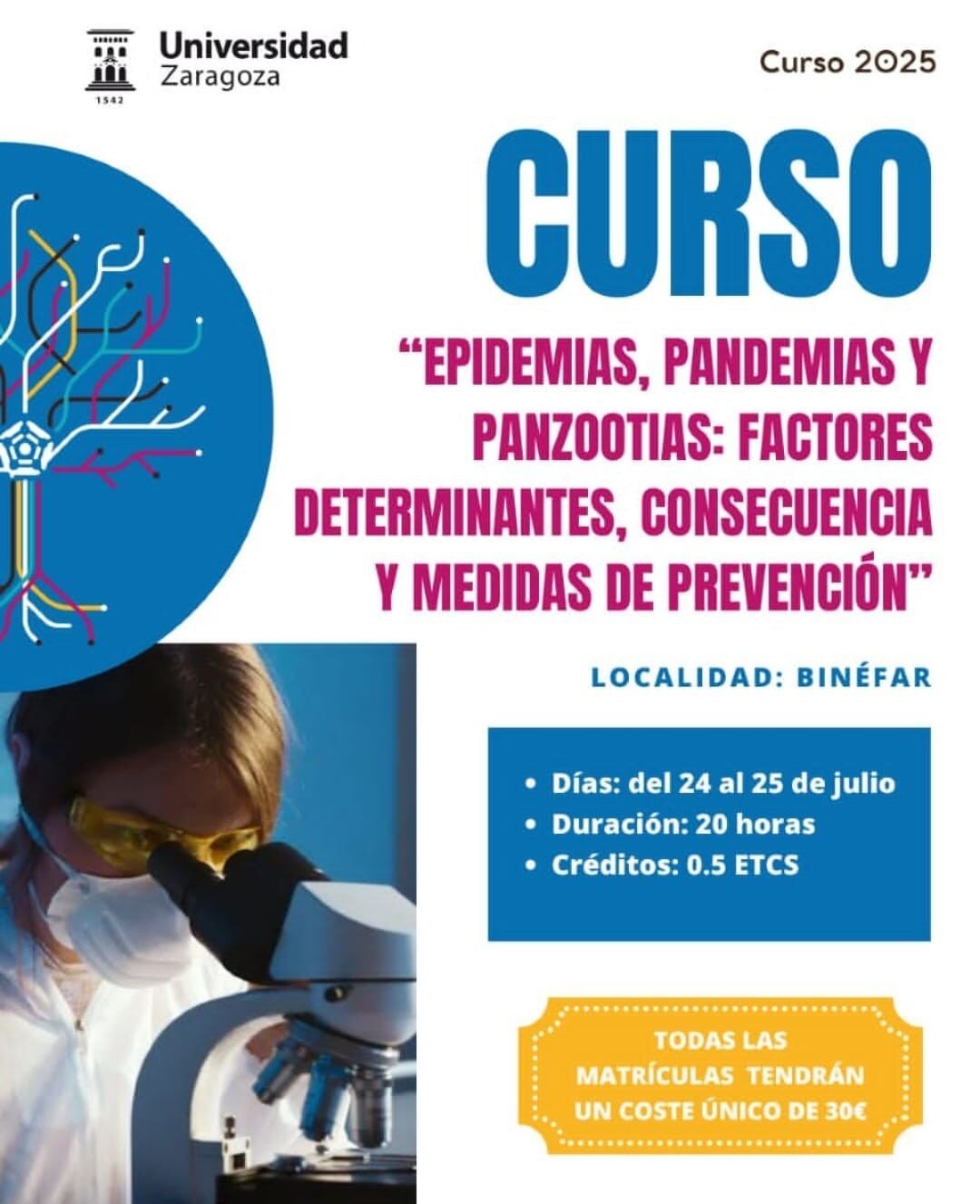 El curso se celebrará los días 24 y 25 de julio
